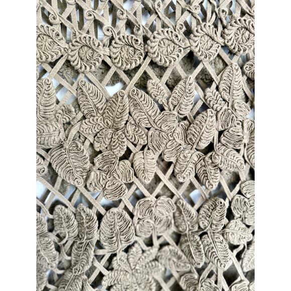 Chico's Green Crochet Top Size 2 (12) - Picture 3 of 5